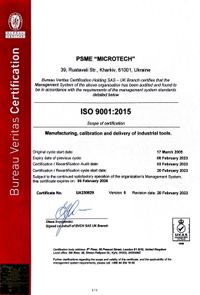 CERTIFICADO ISO 9001:2015